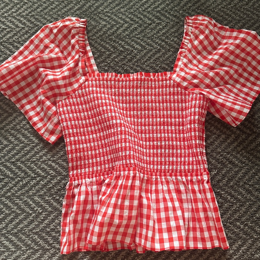 NWT Draper James Gingham Shirt